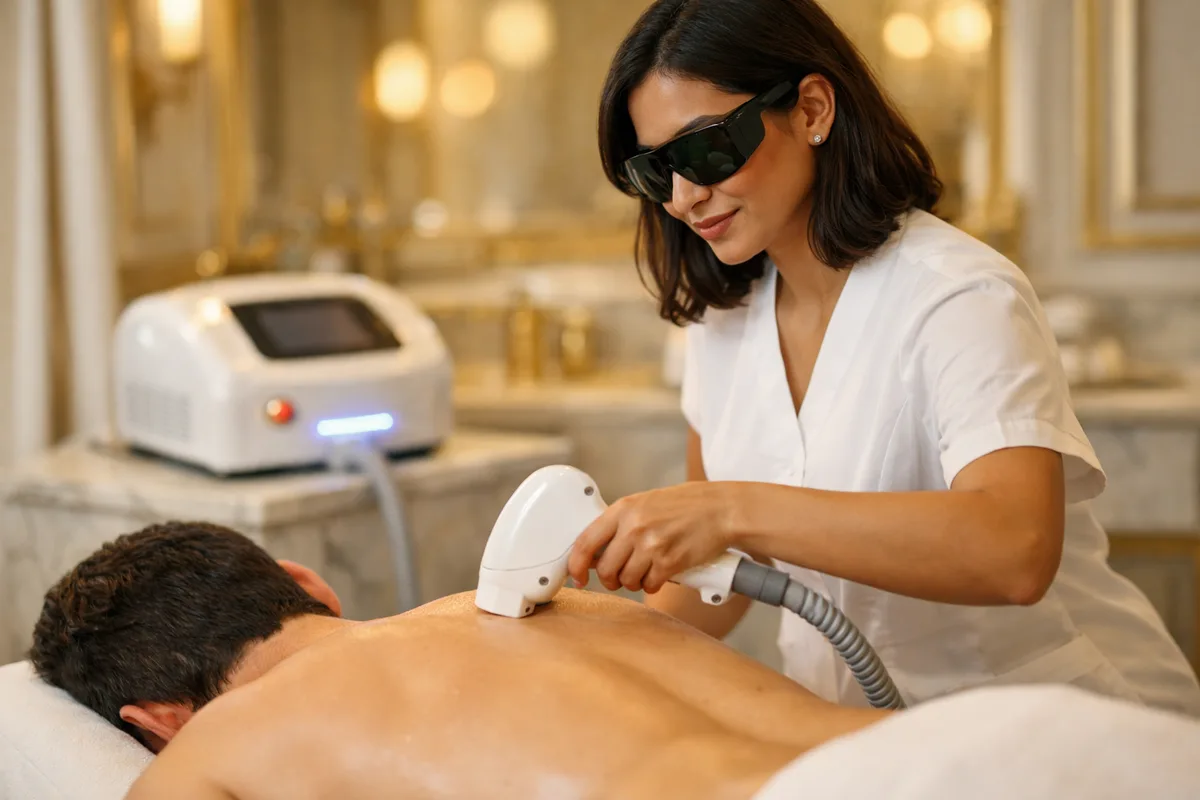 Épilation laser homme du dos et du torse : regarder les faits