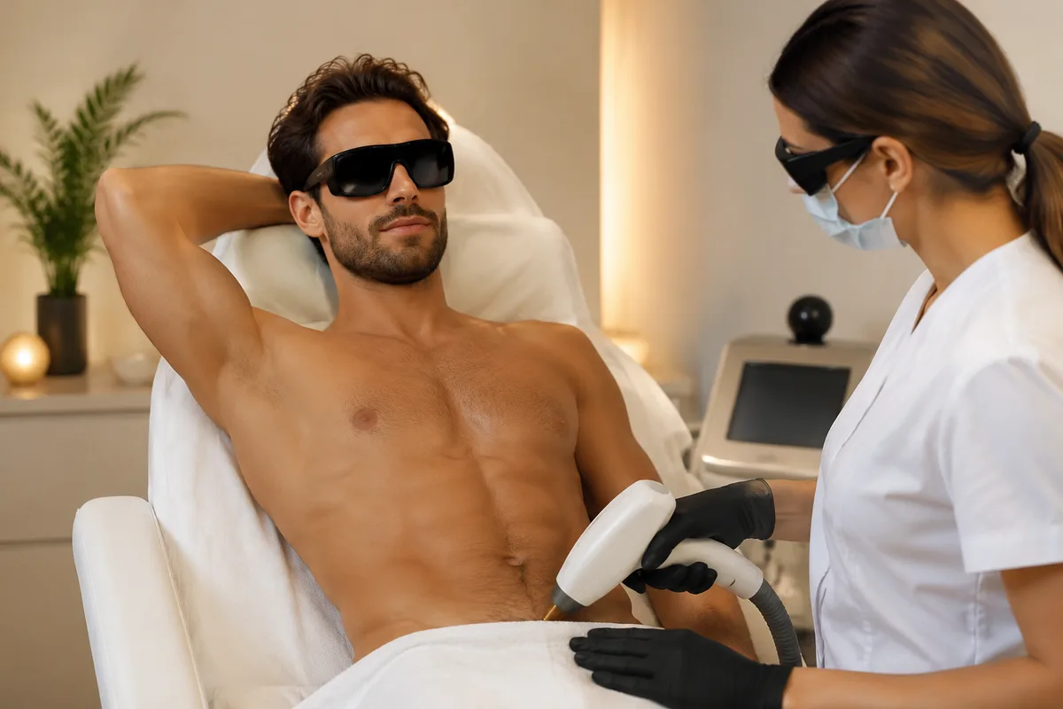 Épilation définitive homme : dos, torse, visage, les vrais repères